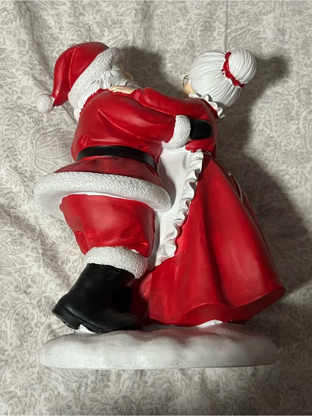 T.J.Maxx Red, White and Black Festive Santa Girl Costume Figurine